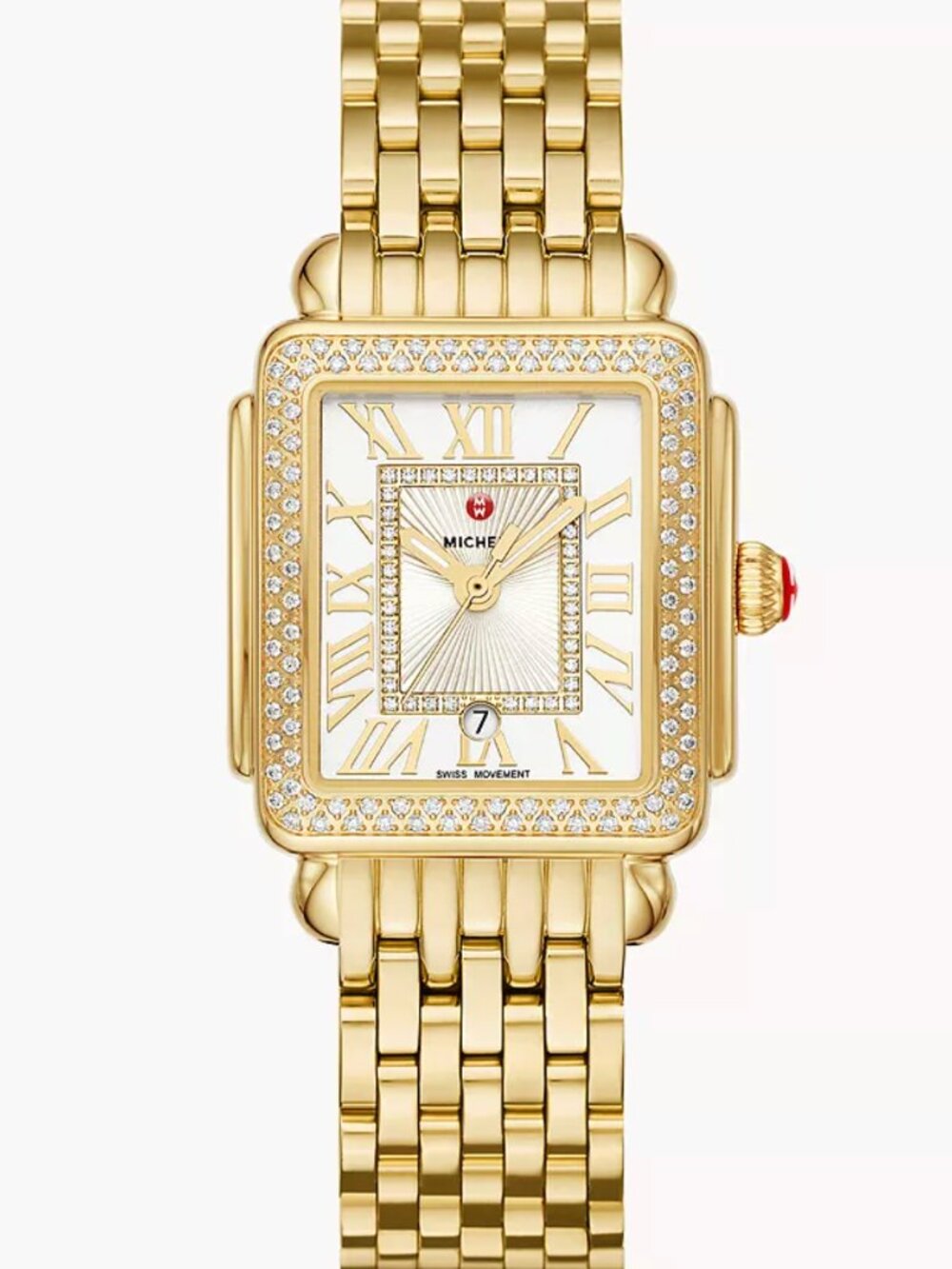 Michele Deco Madison Mid Diamond Gold MWW06G000003 31mm ladies Watch